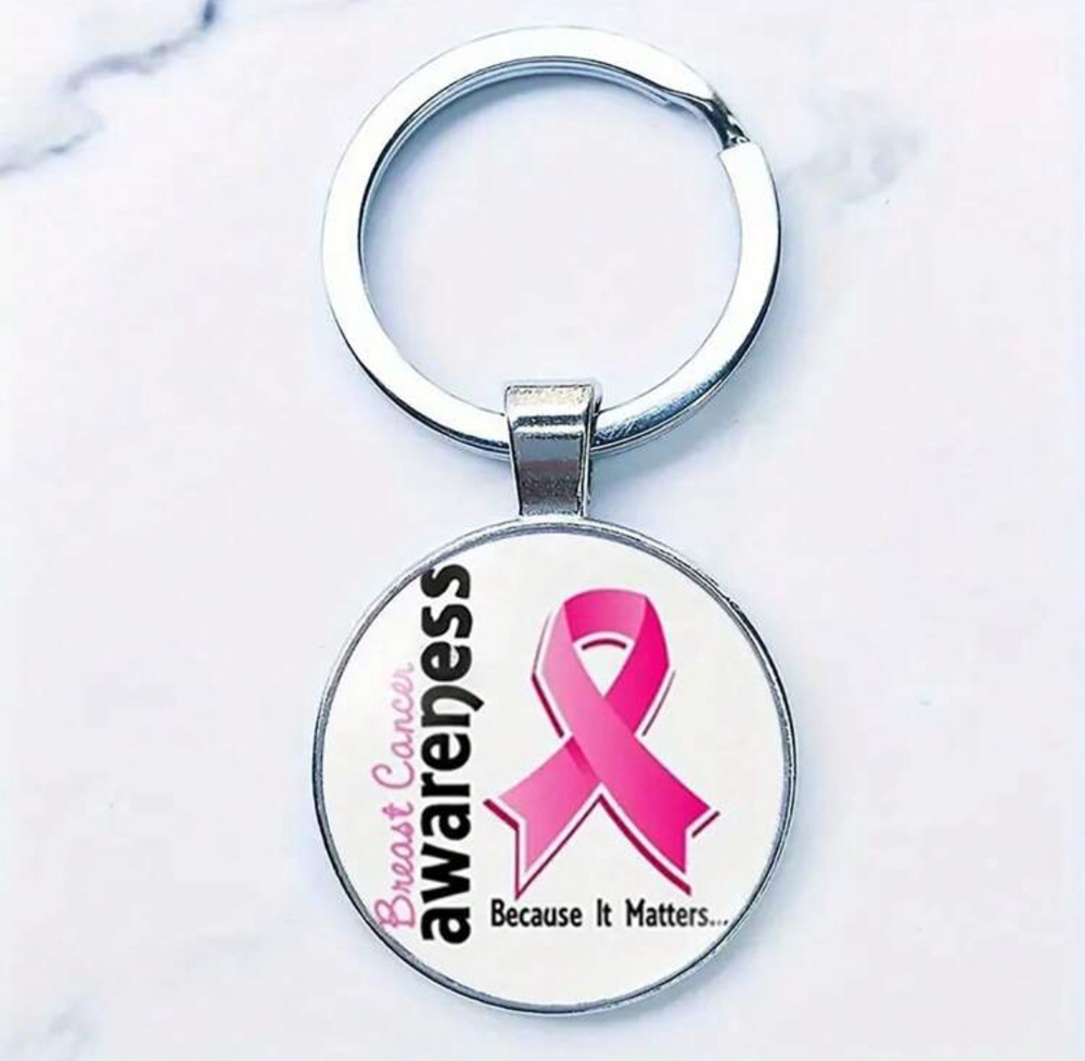 3/$25 Breast Cancer Awareness Because It Matters Keychain NEW